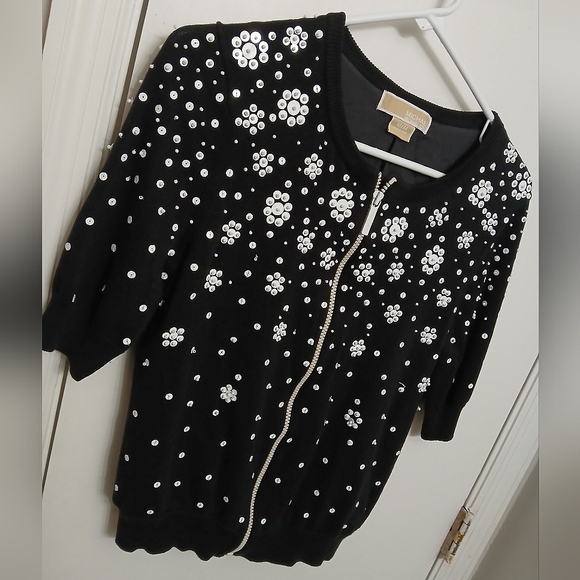 Michael Kors Sequined Cardigan - Picture 4 of 4